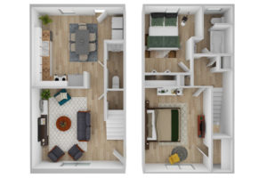 Two Bedroom Floorplans